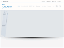 Tablet Screenshot of cedent.com.ar